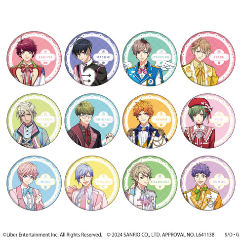 『A3!×Sanrio characters』グリッター缶バッジ54mm 03/S&S ブラインド(全12種)(公式イラスト)